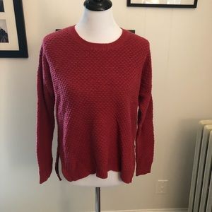 Madewell texture side zip sweater size M